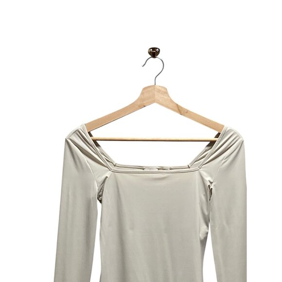 Babaton Aritzia Square Neck Top Cream Size S - Picture 6 of 12